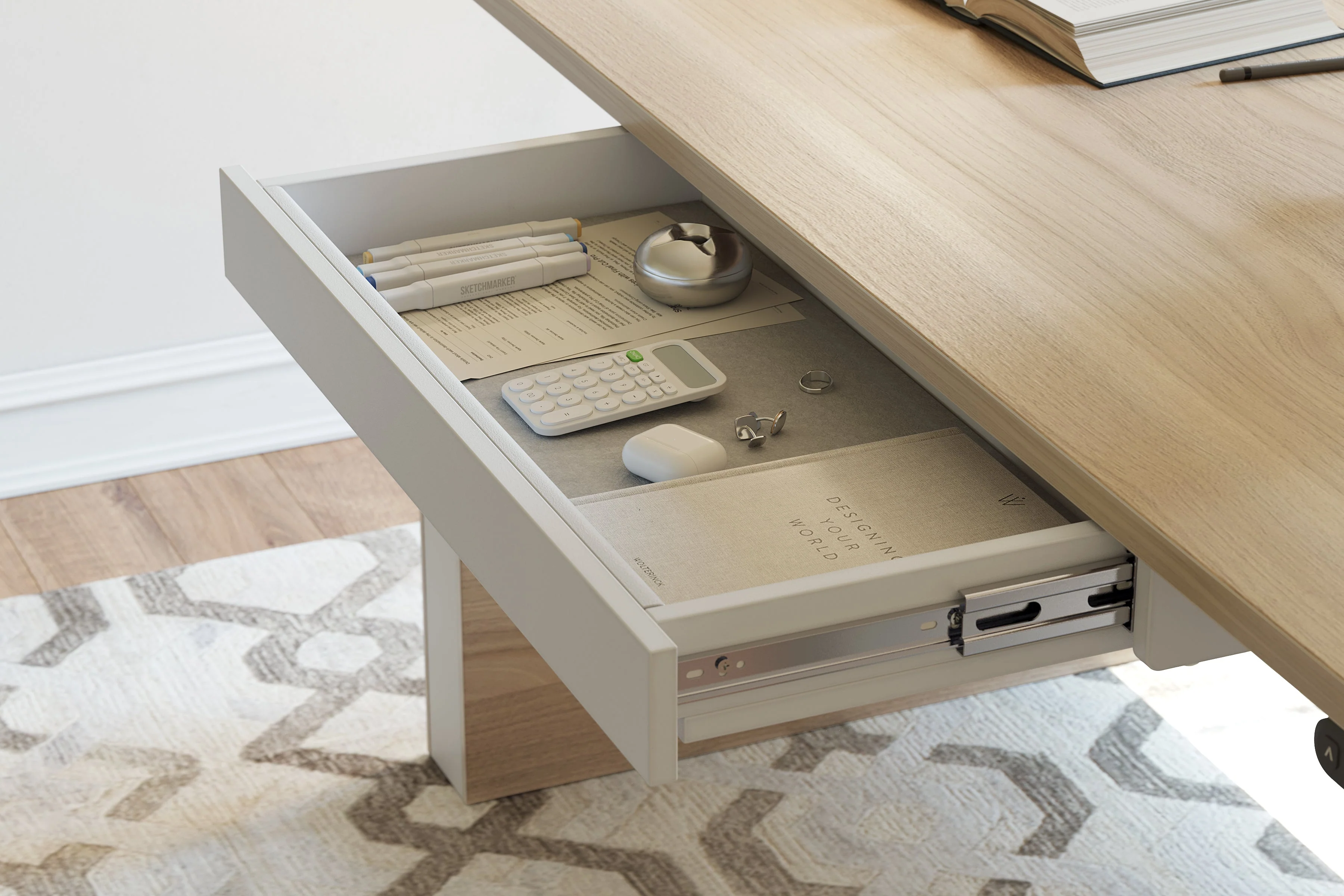 Integrated Drawer Keyboard Tray - Image 12