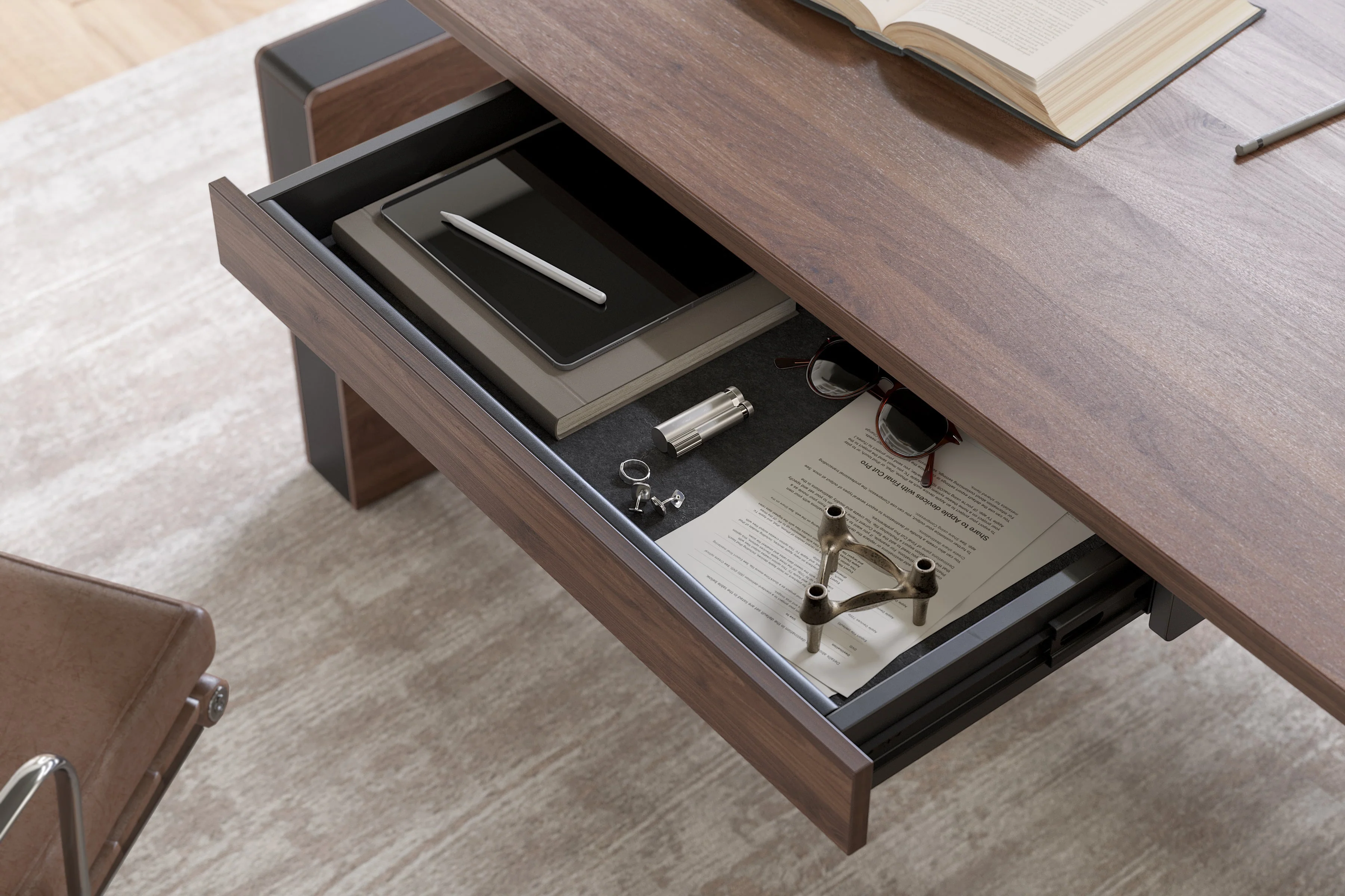Integrated Drawer Keyboard Tray - Image 4