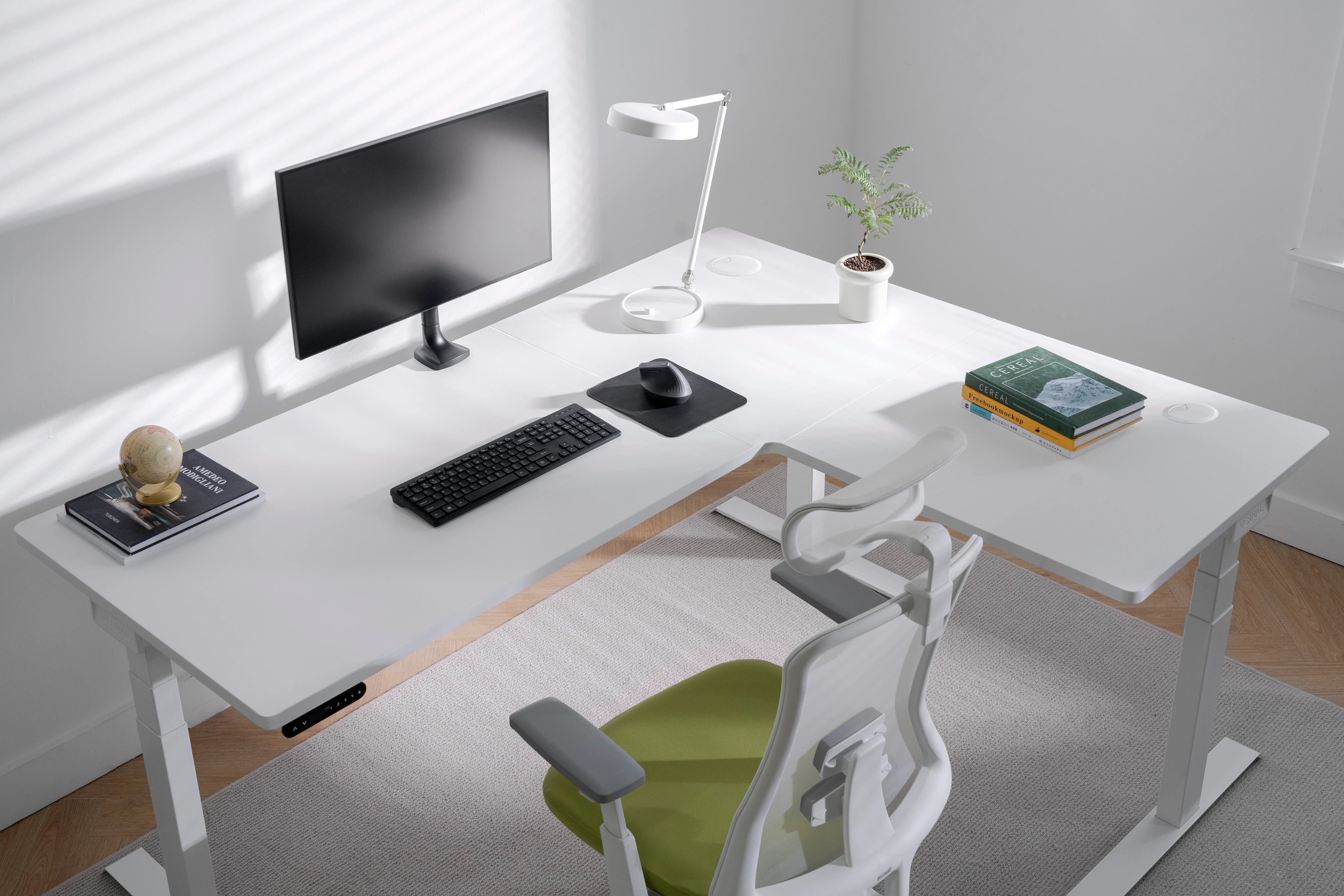 Vernal L-Shaped Standing Desks - Image 6