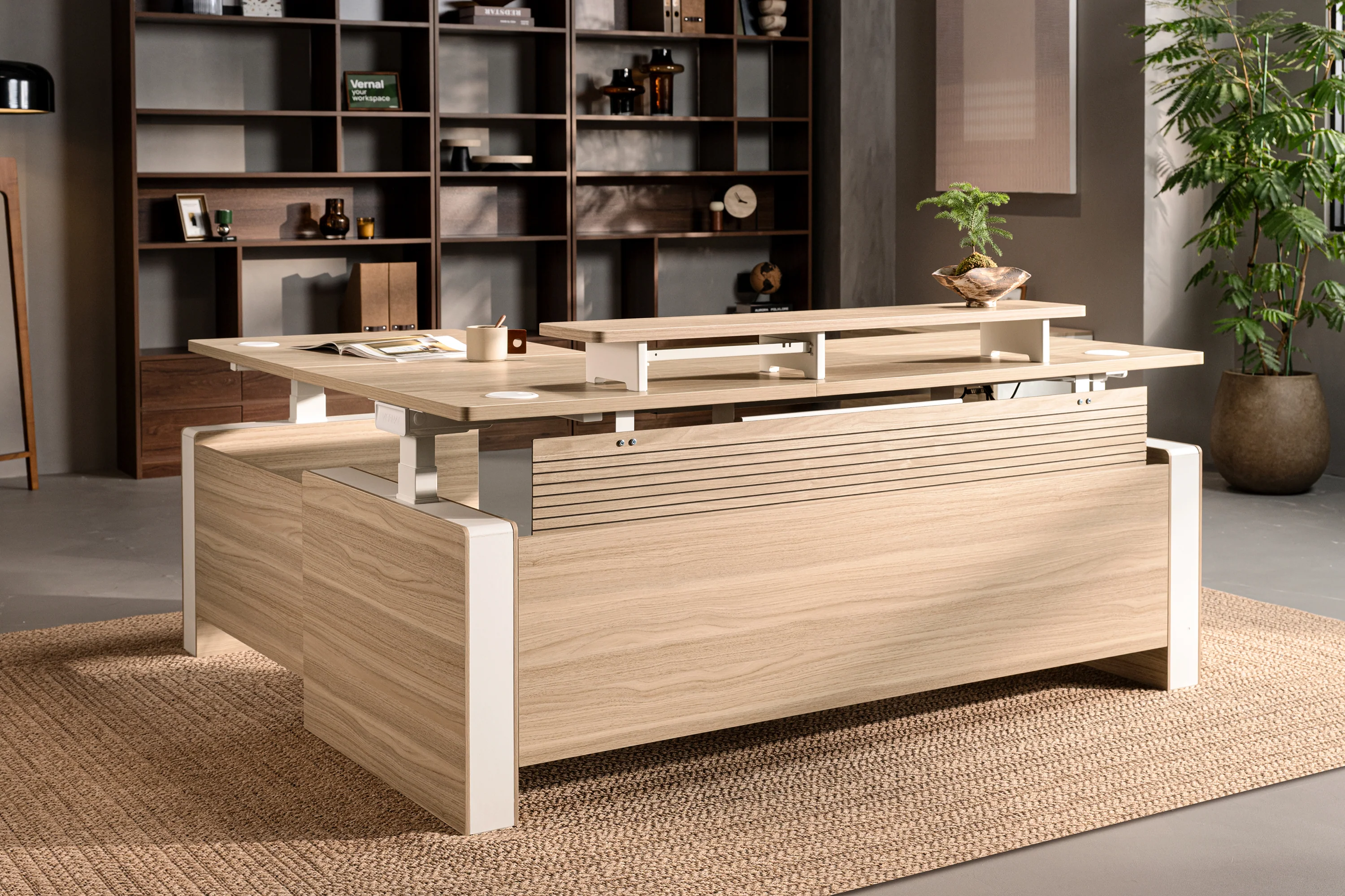 Vernal L-shaped Executive Standing Desks - Image 22