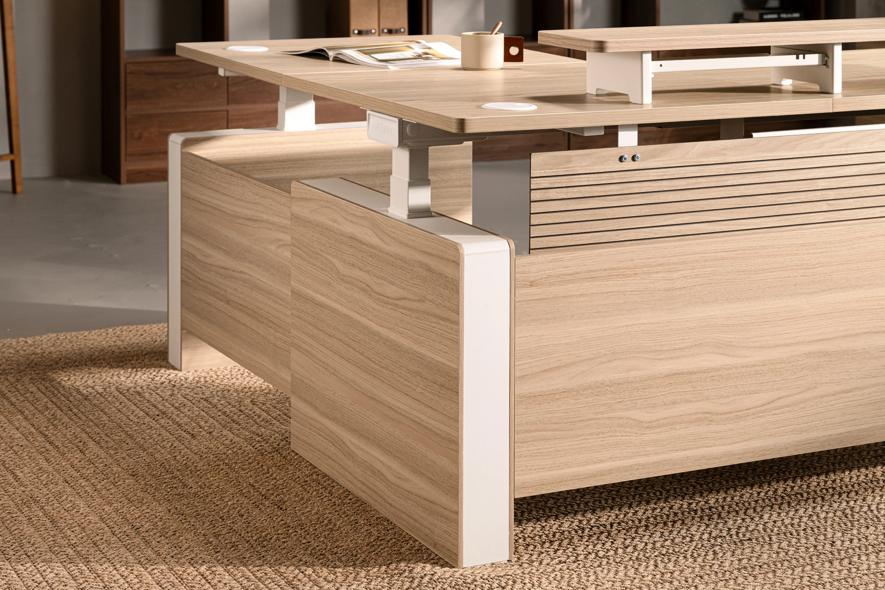 Vernal L-shaped Executive Standing Desks - Image 24