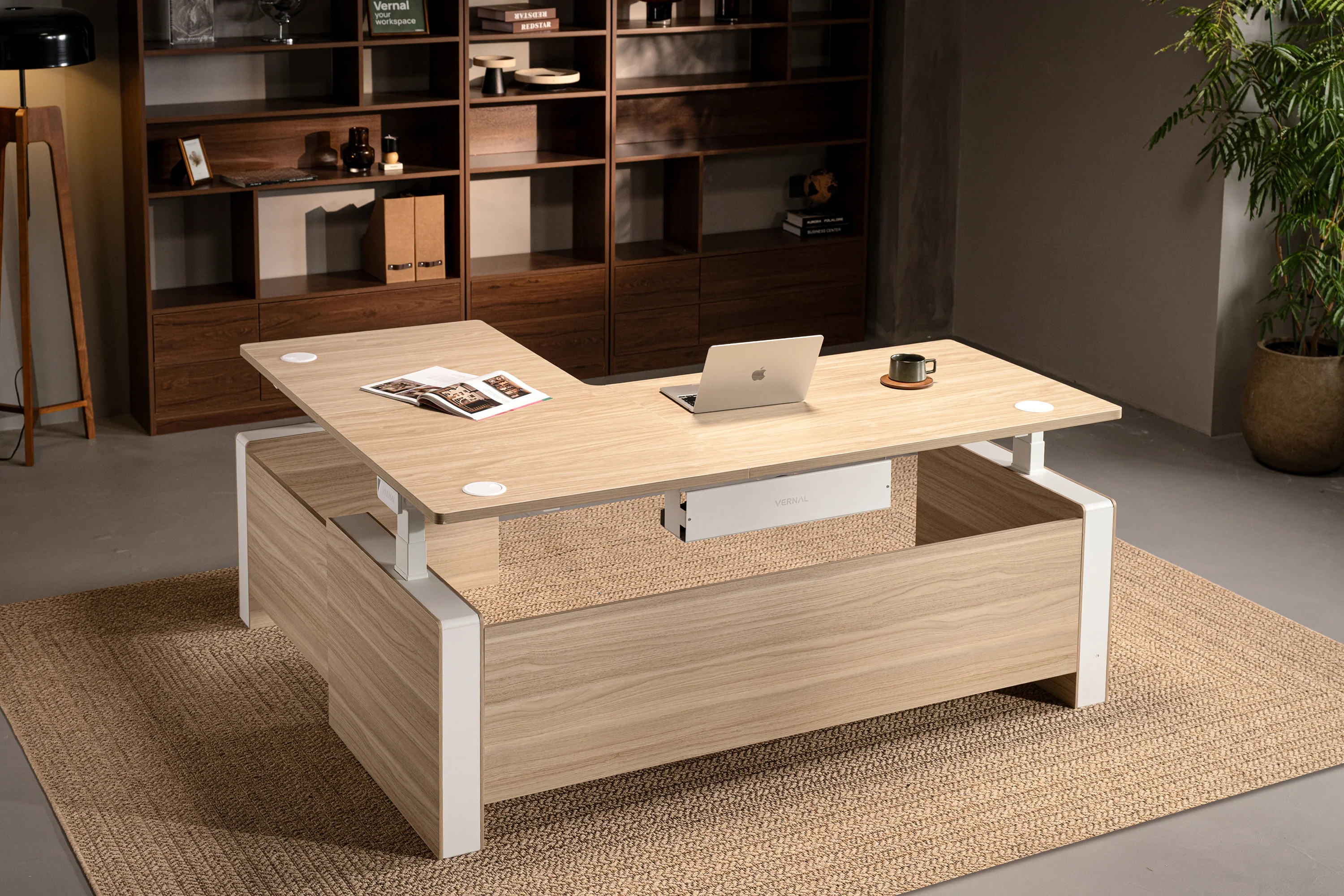 Vernal L-shaped Executive Standing Desks - Image 26
