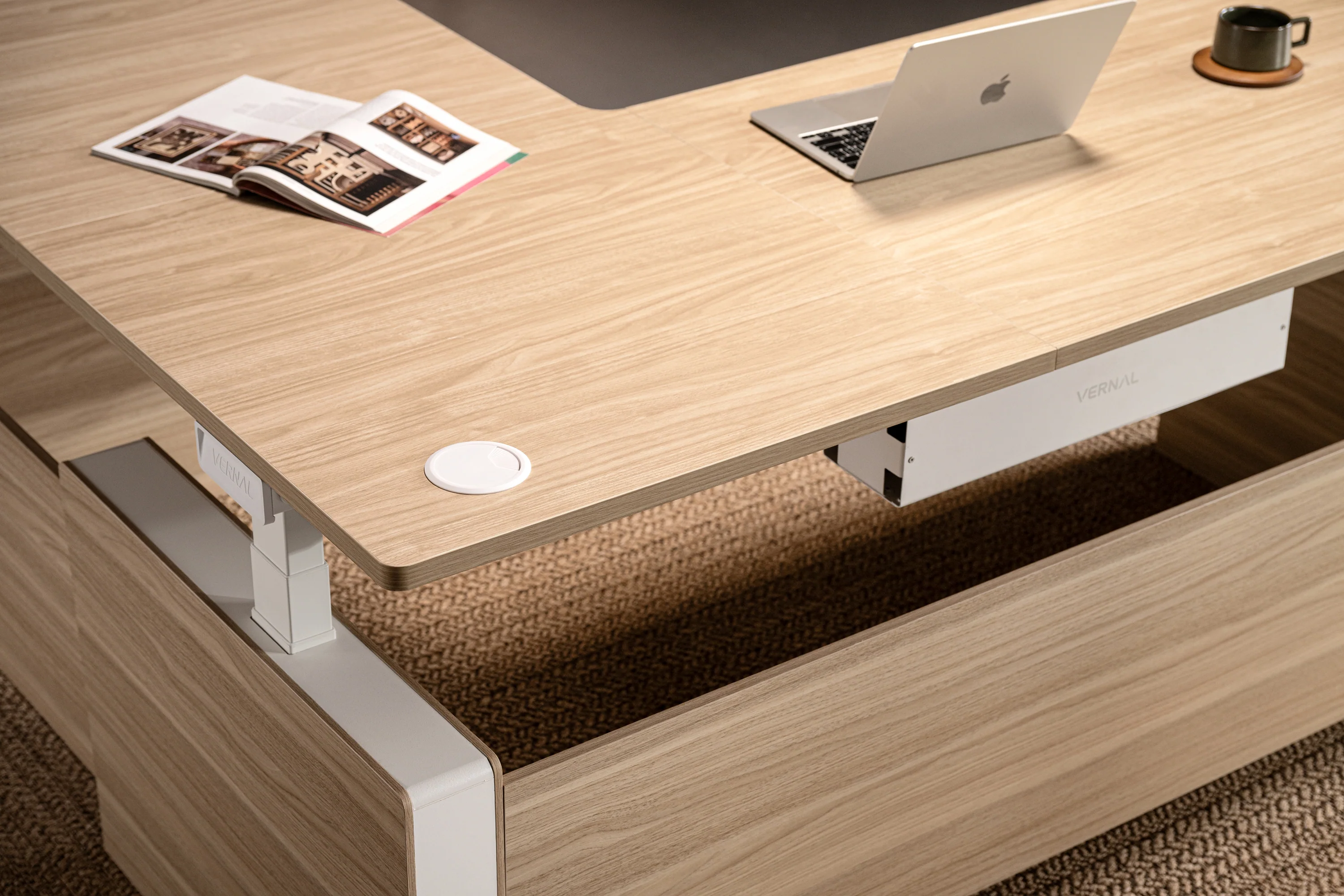 Vernal L-shaped Executive Standing Desks - Image 32