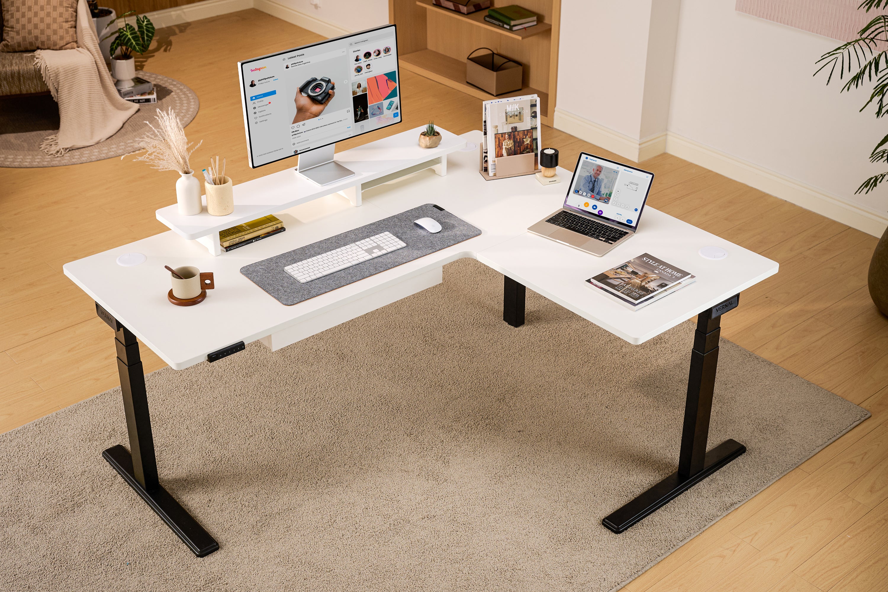 Vernal Core3 L-shaped Standing Desk - Image 46